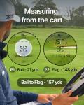 GOLFBUDDY 2S PRO Golf Range Finder with Slope, Measuring from The Cart, 1093 Yard Laser Rangefinder, Magnetic Mount, Pin Finder with Flag Pole Locking Vibration, One Click Scan Mode, Water Proof