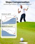 WARMTUYO Golf Range Finder, Golf Rangefinder with Slope, 1200Yards Laser Rrange Finder for Golfing, 7X Magnification with Flag Locking Vibration, Rechargeable Range Finders with Magnet Stripe White