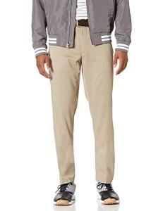 Amazon Essentials Men's Slim-Fit Stretch Golf Pant, Khaki Brown, 33W x 32L