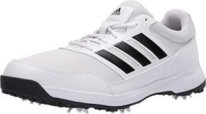 adidas Men's Tech Response 2.0 Golf Shoes, Footwear White/Core Black, 15