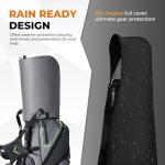 UNIHIMAL 14 Way Dividers Golf Stand Bag Lightweight, Golf Bag for Men Women with Multiple Pockets, Dual Strap and Rain Cover Hood (Grey)