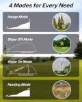 WOSPORTS Golf Rangefinder with Slope - 1200/1500 Yards Laser Range Finder Golf with Magnetic Strap, Flag Pole Locking Vibration, 6X Magnification