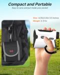 WOSPORTS Golf Rangefinder with Slope - 1200/1500 Yards Laser Range Finder Golf with Magnetic Strap, Flag Pole Locking Vibration, 6X Magnification