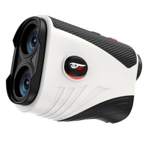 Range Finders Golf,1200 Yards Laser Golf Rangefinder with Slope,7X Magnification,IP54 Waterproof,Rechargeable Battery Magnetic Strip Laser Rangefinders,Pin Flag Pole Lock(Pearl White)