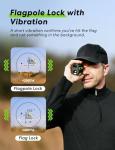 Flysocks Golf Rangefinder with Slope, 1200 Yard Laser Range Finder Golfing, Flag-Locking Vibration, 7X Magnification, 1000mAh Rechargeable Distance Range Finder with Magnet, Golf Accessories for Men