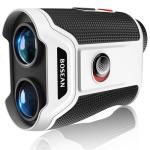 MOESAPU Gadget Golf Range Finder with Slope, 1200Yards Golf Rangefinder, 7X Magnification Transmission Len, Flag Lock Vibration, Continuous Scan, Rechargeable Magnetic Golf Accessories, White