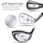 Lihengkong Golf Impact Tape Labels 180 PCS Golf Impact Stickers for Swing Training Improve Golf Swing Accuracy Distance Sticky Golf Pro Club Sweet Spot Consistency Analysis