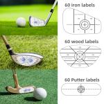 Lihengkong Golf Impact Tape Labels 180 PCS Golf Impact Stickers for Swing Training Improve Golf Swing Accuracy Distance Sticky Golf Pro Club Sweet Spot Consistency Analysis