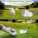 Lihengkong Golf Impact Tape Labels 180 PCS Golf Impact Stickers for Swing Training Improve Golf Swing Accuracy Distance Sticky Golf Pro Club Sweet Spot Consistency Analysis