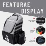 Apex Outdoors Disc Golf Bag, Large Disc Golf Backpack Holds Over 21 Discs, Durable & Lightweight with Multiple Storage Pockets
