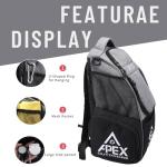 Apex Outdoors Disc Golf Bag, Large Disc Golf Backpack Holds Over 21 Discs, Durable & Lightweight with Multiple Storage Pockets
