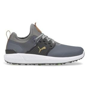 PUMA Men's Ignite Articulate Golf Shoe, Quiet Shade Team Gold Black, 11.5