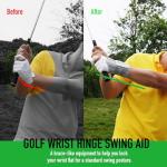 GAIARENA Golf Wrist Brace Wrist Hinge Swing Aid, Efficient Golf Swing Training Equipment to Correct Wrist’s Angle & Develop Muscle Memory for Beginner Golfers (Right-Handed Golfer)
