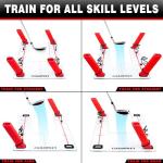 CHAMPKEY Magnetic Golf Swing Trainer - Swing Plane Training Aid - Improve Swing Accuracy and Skills (Red)