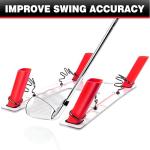 CHAMPKEY Magnetic Golf Swing Trainer - Swing Plane Training Aid - Improve Swing Accuracy and Skills (Red)