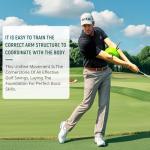 MELE LINKS The Connector Golf Training Aid, Golf Swing Trainer for Posture Correction Practice, Golf Swing Training Aid, Golf Training Aids Helps Train Proper Swing Mechanics, Arm Structure #C