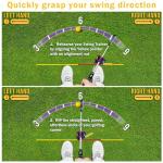 CRATIK Golf Swing Trainer - Swing Training Aid Direction Guides - Improve Swing Accuracy | Master Swing Consistency | Improve Stability - Golf Grip Trainer Simulators for Beginners and Pro