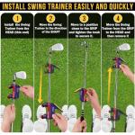 CRATIK Golf Swing Trainer - Swing Training Aid Direction Guides - Improve Swing Accuracy | Master Swing Consistency | Improve Stability - Golf Grip Trainer Simulators for Beginners and Pro