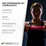 THERABAND FlexBar, Tennis Elbow Therapy Bar, Relieve Tendonitis Pain & Improve Grip Strength, Resistance Bar for Golfers Elbow & Tendinitis, Red, Light, Beginner