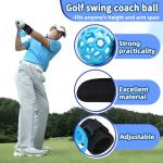 THE GOLFER STORE Smart Ball Golf Training Aid Golf Swing Trainer Ball, Practical Training Aid for Golf, Intelligent Ball for Beginner Posture Training, Golf Wrist Strap Training Ball