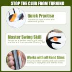 Golf Swing Trainer T Grip Aid, Golf Training Aid Correct Posture Club Swing Grip Pad, Golf Training Accessories - Golfer Beginner Accessories Tee Trainer