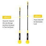 Balight Golf Swing Trainer Aid and Correction for Strength Grip Tempo & Flexibility Training Suit for Indoor Practice Chipping Hitting Golf Accessories (48 Inches, Yellow)