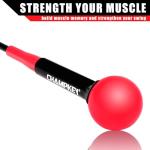 CHAMPKEY Golf Swing Trainer - Tempo & Flexibility Training Aids Warm-Up Stick Ideal for Golf Indoor & Outdoor Practice (Red, 48 Inches)