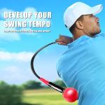 CHAMPKEY Golf Swing Trainer - Tempo & Flexibility Training Aids Warm-Up Stick Ideal for Golf Indoor & Outdoor Practice (Red, 48 Inches)