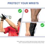 Golf Training Kit with Arm Band & Wrist Strap, Golf Swing Training Aid to Correct Wrist Angle and Develop Muscle Memory for Beginner Golfers