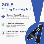 Golf Training Kit with Arm Band & Wrist Strap, Golf Swing Training Aid to Correct Wrist Angle and Develop Muscle Memory for Beginner Golfers