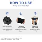 Golf Training Kit with Arm Band & Wrist Strap, Golf Swing Training Aid to Correct Wrist Angle and Develop Muscle Memory for Beginner Golfers