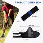 Golf Training Kit with Arm Band & Wrist Strap, Golf Swing Training Aid to Correct Wrist Angle and Develop Muscle Memory for Beginner Golfers