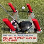Speed Trap 2.0 Golf Swing Trainer and Path Aid – Fix Slice or Hook, Master Swing Plane, Golf Training Aid for Swing Path, Hit Draws and Fades – Improve Accuracy and Distance – EyeLine Golf