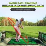 Zcoorey Golf Alignment Stick Holder - Golf Alignment Sticks Made of Metal, Golf Training Aid for Swing Plane and Swing Path Training, Golf Swing Trainer for Golf Practice Accessories