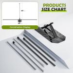 Zcoorey Golf Alignment Stick Holder - Golf Alignment Sticks Made of Metal, Golf Training Aid for Swing Plane and Swing Path Training, Golf Swing Trainer for Golf Practice Accessories
