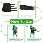 RJLCTH Straight Arm Golf Swing Trainer, Adjustable Tension Elbow Brace with Three Metal Stays for Lead Arm Correction, Golfers Practice Training Aid Perfect for Beginners and Seasoned Players
