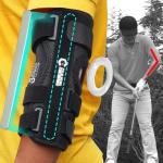 GAIARENA Golf Training Aid Straight Arm Elbow Brace Swing Trainer, Straight Away Swing Trainer Aid to Eliminate Chicken Wing Swing Golf Accessories Practice Equipment Gifts for Men Women Beginner