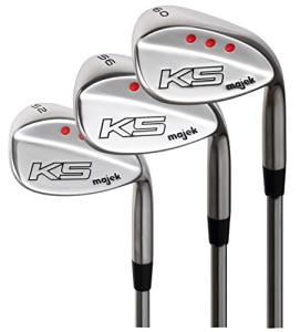 Majek Golf +2 inch over XL Big & Tall Men's Complete Wedge Set: 52° Gap Wedge (GW), 56° Sand Wedge (SW), 60° Lob Wedge (LW) Right Handed Regular Flex (Tall 6'3"+ / +2"Over) Jumbo Black Pro Velvet Grip