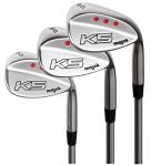 Majek Golf +2 inch over XL Big & Tall Men's Complete Wedge Set: 52° Gap Wedge (GW), 56° Sand Wedge (SW), 60° Lob Wedge (LW) Right Handed Regular Flex (Tall 6'3"+ / +2"Over) Jumbo Black Pro Velvet Grip