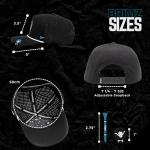 BRIMZ Golf Performance Hat - Breathable Sweat & Water Resistant Golfing Snapback Cap with Tee Holder & Magnetic Ball Marker (Black)