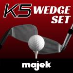 Majek Golf +2 inch over XL Big & Tall Men's Complete Wedge Set: 52° Gap Wedge (GW), 56° Sand Wedge (SW), 60° Lob Wedge (LW) Right Handed Regular Flex (Tall 6'3"+ / +2"Over) Jumbo Black Pro Velvet Grip