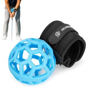 Golf Swing Trainer Ball, Smart Ball Golf Training Aid Golf Trainer Ball, Golf Swing Trainer - Practical Golf Training Equipment for Golf Intelligent Ball for Beginner, Golf Wrist Strap Training Ball