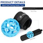 Golf Swing Trainer Ball, Smart Ball Golf Training Aid Golf Trainer Ball, Golf Swing Trainer - Practical Golf Training Equipment for Golf Intelligent Ball for Beginner, Golf Wrist Strap Training Ball