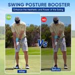 Golf Swing Trainer Ball, Smart Ball Golf Training Aid Golf Trainer Ball, Golf Swing Trainer - Practical Golf Training Equipment for Golf Intelligent Ball for Beginner, Golf Wrist Strap Training Ball
