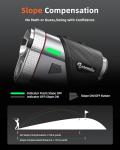Dormie Golf Rangefinder with Slope,800 Yards Laser Range Finder Golfing,Aluminum Alloy Body,Flag Pole Locking Vibration,Slope Compensation,6X Magnification Rangefinder with Magnet,T100 Black