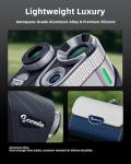 Dormie Golf Rangefinder with Slope,800 Yards Laser Range Finder Golfing,Aluminum Alloy Body,Flag Pole Locking Vibration,Slope Compensation,6X Magnification Rangefinder with Magnet,T100 Black
