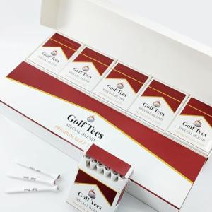 VAGUYGY Premium Bamboo Golf Tees | 120 Count, 83mm (3.25") Wooden Tees | Golf Gifts for Men | Vintage-Style tee Case Golf Accessories for Men | Funny Golf Accessory for Golfers (120-pcs)