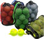 JKL 5 Pack Small Golf Ball Bags, Golf Mesh Bags,Sports Net, Round Storag,little nylon mesh bag,Colorful Drawstring mesh Bags for accessories（Red Yellow Blue Green Black）