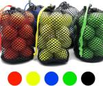 JKL 5 Pack Small Golf Ball Bags, Golf Mesh Bags,Sports Net, Round Storag,little nylon mesh bag,Colorful Drawstring mesh Bags for accessories（Red Yellow Blue Green Black）
