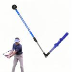 Golf Swing Trainer, Portable Collapsible Trainer, Improve Swing Posture, Golf Grip Trainer, Essential Swing Posture Corrector for Beginners (Right Hand Grip(Blue))